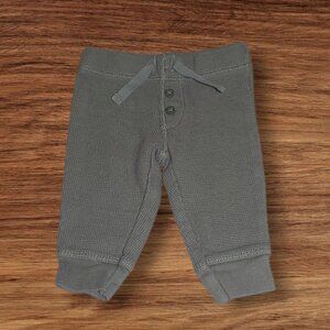 Carter's Cotton Baby Waffle Knit Sage Legging Pants